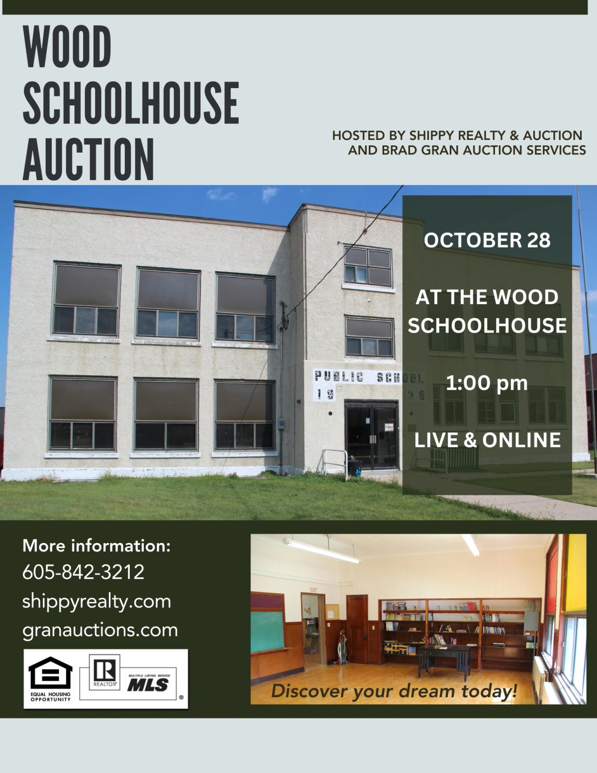 Wood, SD Schoolhouse Auction