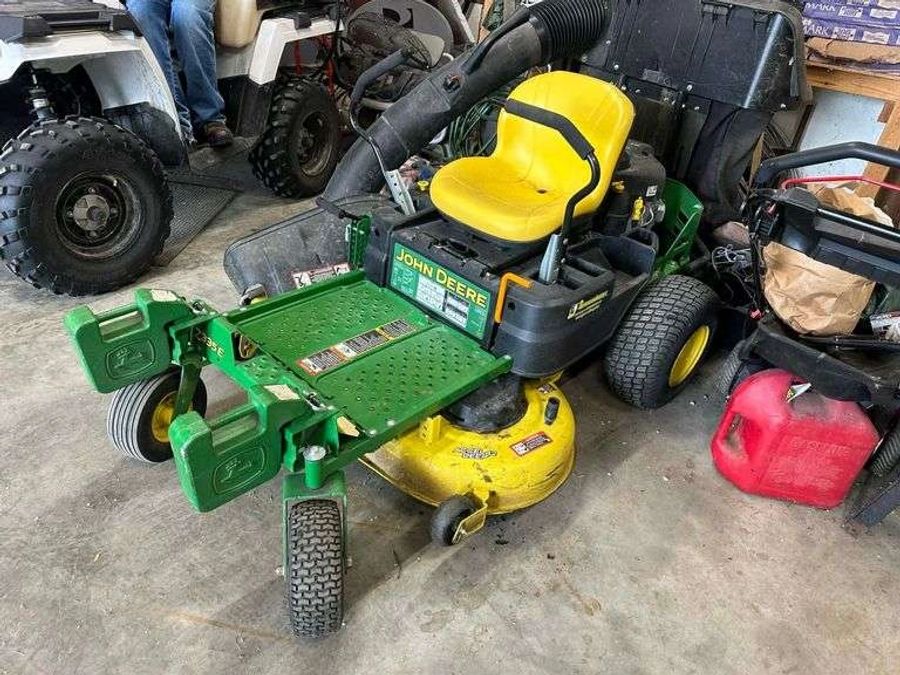 JD Z335E Zero-turn Mower — ATVS, Mowers lot at the Gran Consignment Sale — Spring 2026