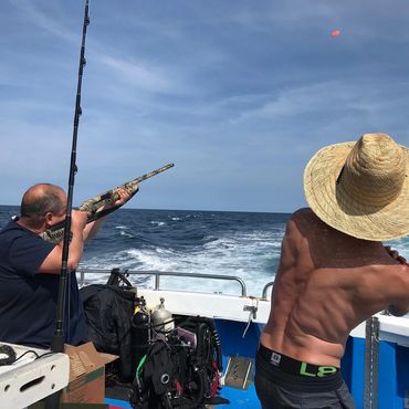 Fun after wreck diving the Andrea Doria