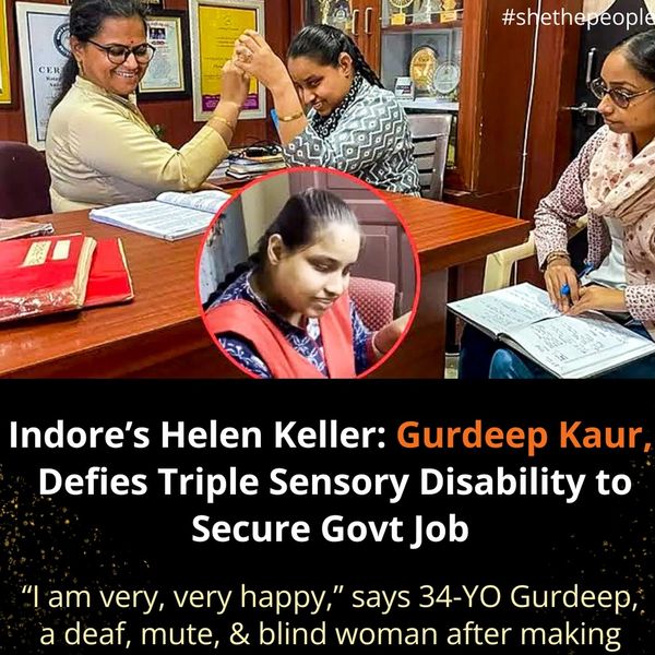 Our DeafBlind student Gurdeep Kaur Vasu with our efforts got Govt. Job in Commercial Tax Dept.