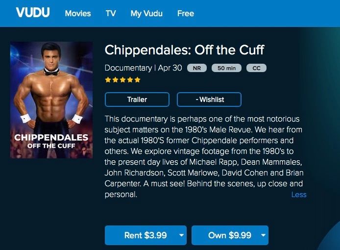 chippendales off the cuff