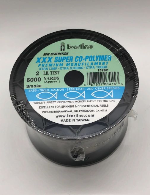Izorline XXX Super Co-Polymer Monofilament 2 lb - 300 yds / Smoke