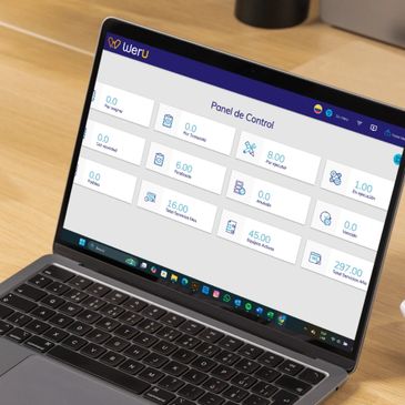 Panel de control para la gestión de órdenes de trabajo en campo con Weru App