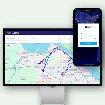 Panel de control de WerU con seguimiento GPS, ubicación de técnicos y monitoreo de operaciones.