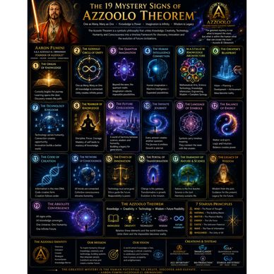 The 19 mystery signs of Azzoolo Theorem with detailed descriptions.