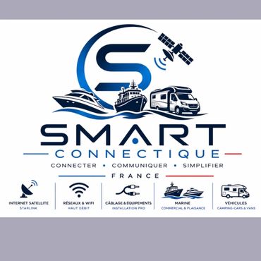 Logo Smart Connectique – installation Starlink bateau et internet maritime en France