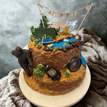 Egg Free Big Foot birthday cake