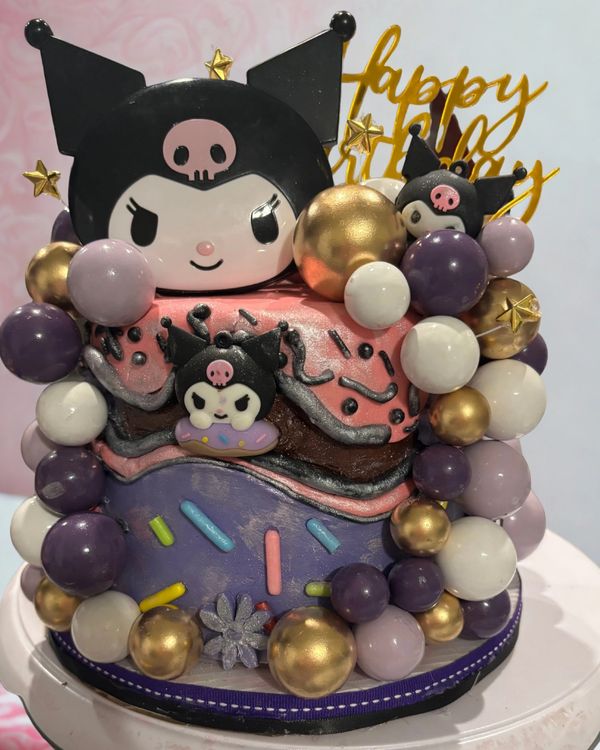 Kuromi, Hello Kitty themed birthday cake