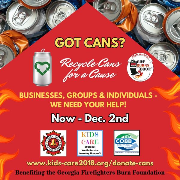 Recycle cans for a cause to help Georgia firefighters by Dec. 2nd.