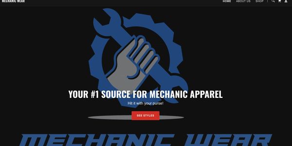 Mechanic Wear brand website 