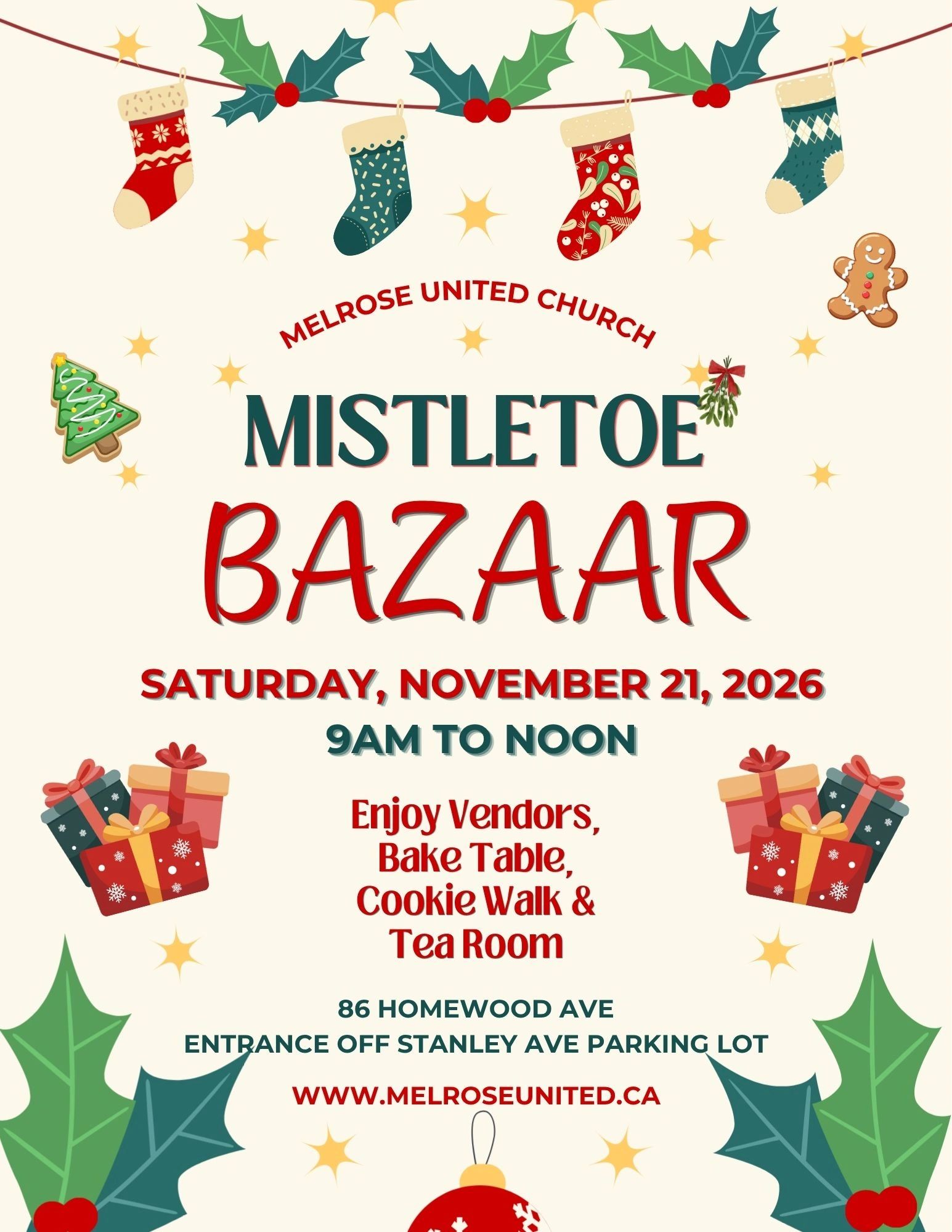 Melrose United Church Mistletoe Bazaar