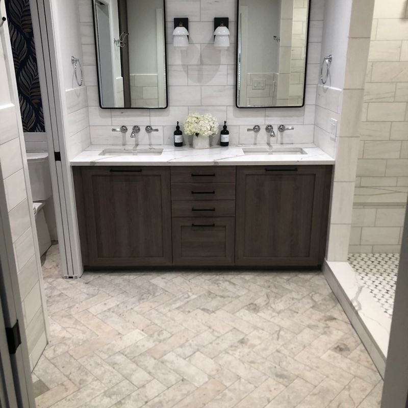 Bathroom remodel — finished bath