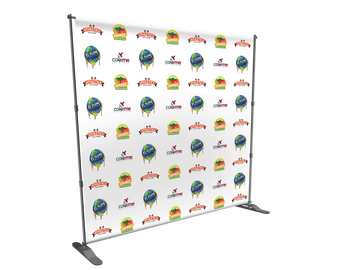 Logo backdrop banner with stand