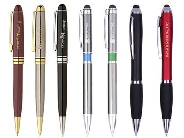 Branded Writing Instruments - Ballpoint Pens, Rollerball Pens, Pencils, Markers, Styluses, etc.