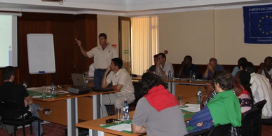 Lecture room depicting emergency management team training and preparation 