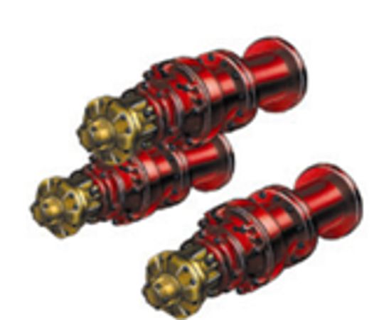 3 Roll Independently Driven Shafts