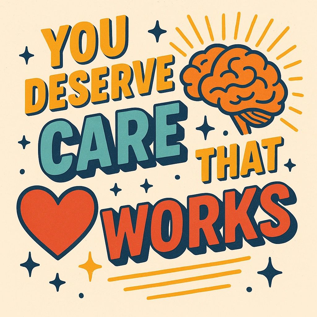 Brain, heart, and light rays showing compassionate psychiatry care