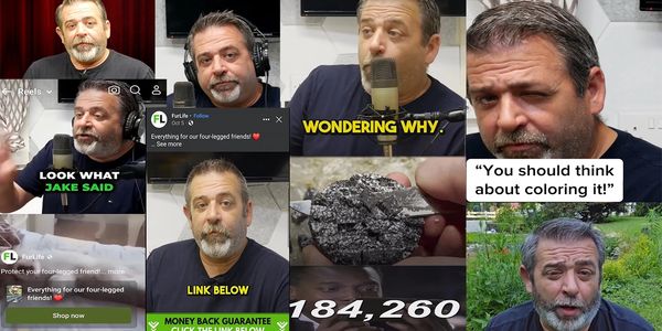 Collage of social media advertisements