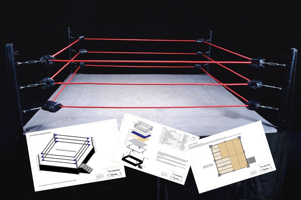 Wrestling Ring Blueprints BUILD A MMA CAGE