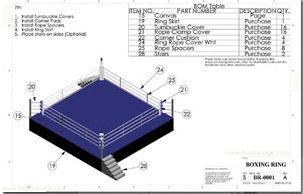 boxing ring size