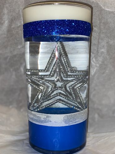 Dallas Cowboy Water Candle