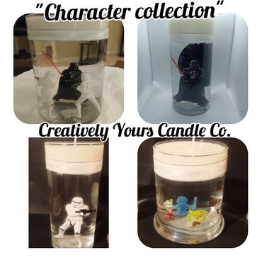 Star Wars character candles