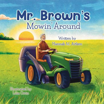 Mr. Brown on his lawn mower