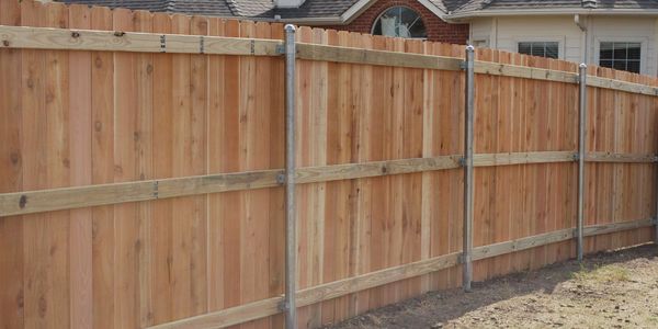 Wood fence cedar fence