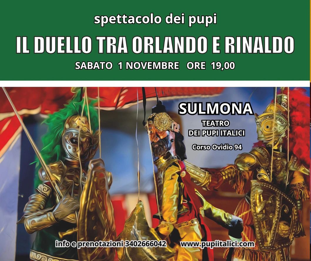 Gran duello tra orlando e rinaldo a sulmona