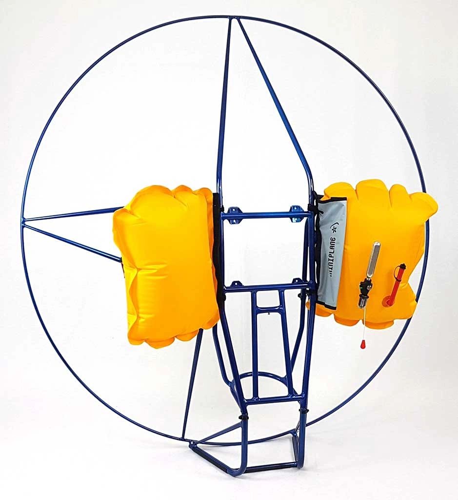 Miniplane paramotor flotation system