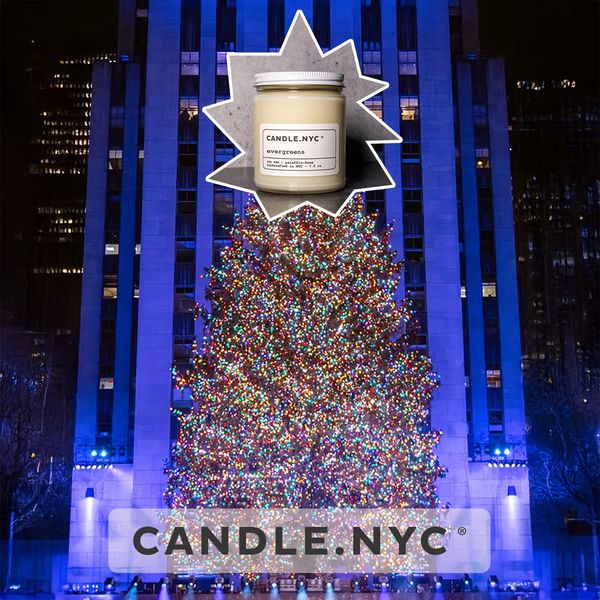 Evergreens Rockefeller Center Christmas Tree CANDLE NYC