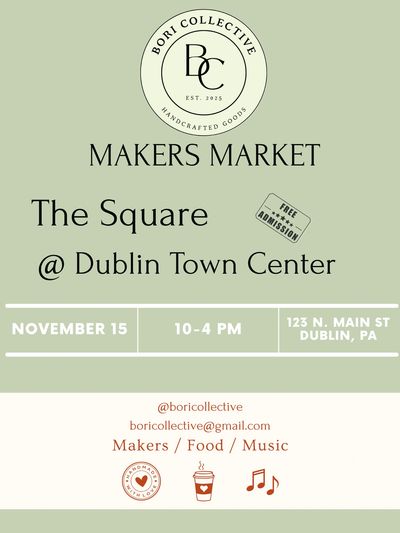 Flyer-Fall-Makers Market-Dublin PA
