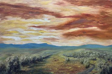 Red Sky, Southwest Idaho, 30" x 20"