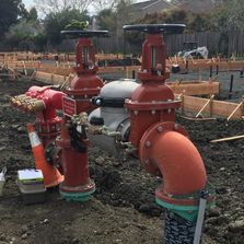 Firemain backflow prevention assembly
