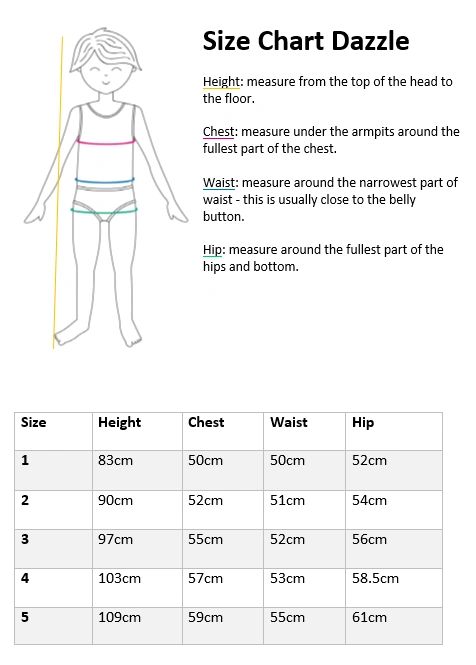 Two Cute Flairies - Size, Charts