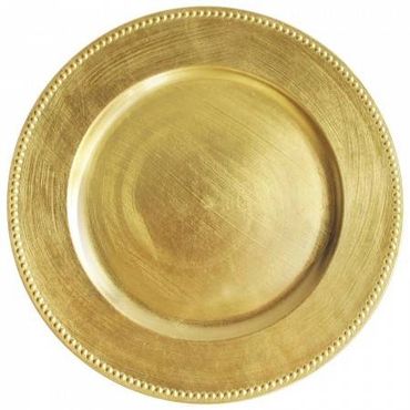 GOLD STANDARD ACRYLIC CHARGER PLATE 