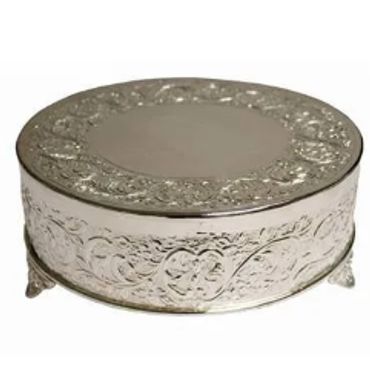 18" SILVER CAKE STAND