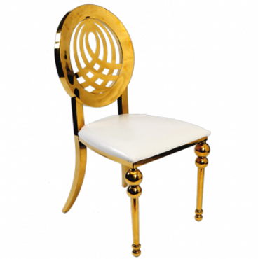 GOLD CHROME KALVIN CHAIR