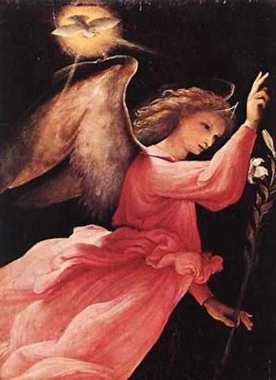 Angel of the Annunciation by Loretto Lonzo