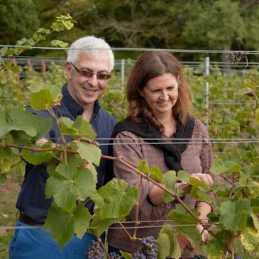 Founders of Artelium, Julie Bretwood and Mark Collins. 