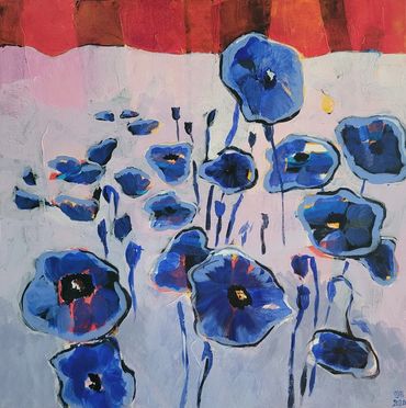 Fields of Blue
Acrylic 20 x 20