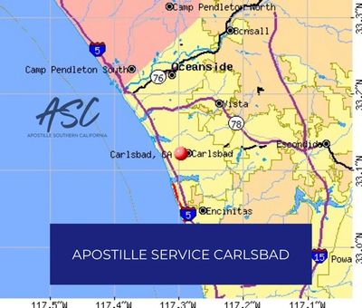 Apostille Services Carlsbad