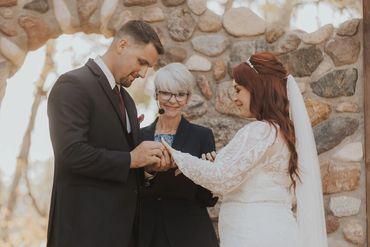 Wedding ring exchange