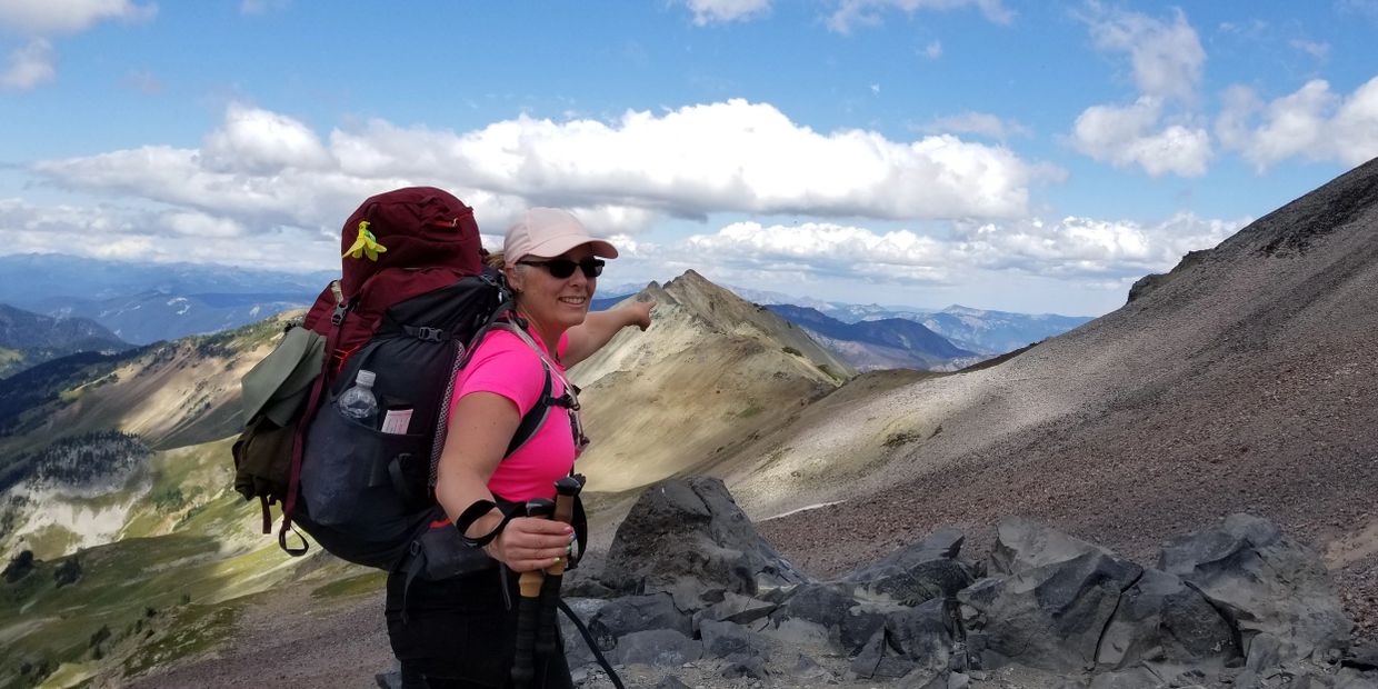 Taken on the Pacific Crest Trail. Heading onto The Knife's Edge. Washington