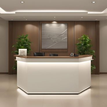 Functional and stylish reception furniture 