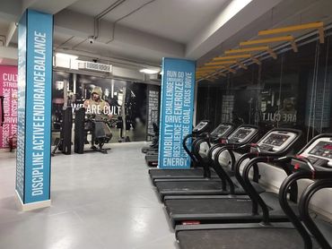 Hybrid Fitness Gym Interior Design by AAYS Solutions Private Limited for cult.fit.