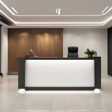 Elegant reception furniture for a professional impression 