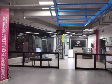 Hybrid Fitness Gym Interior Design by AAYS Solutions Private Limited for cult.fit.