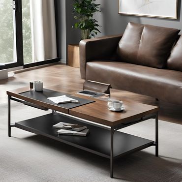 Timeless coffee table enhancing office space 