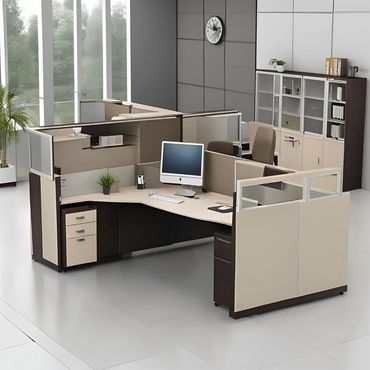 Space-saving office cabin furniture solutions 